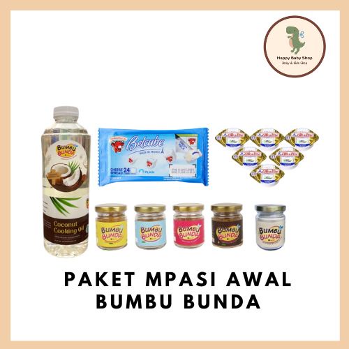 PAKET MPASI LENGKAP - BUMBU BUNDA | COCONUT OIL BUMBU BUNDA | BELCUBE KEJU | ELLE&amp;VIRE | KALDU BUBUK BUMBU BUNDA