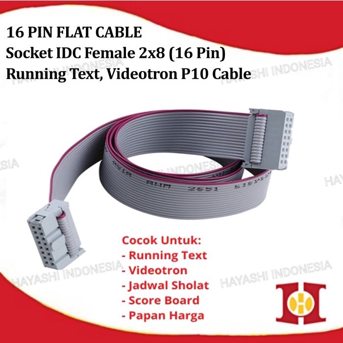 Kabel Data Communication Panel Module Modul LED P10 Running Text SMD