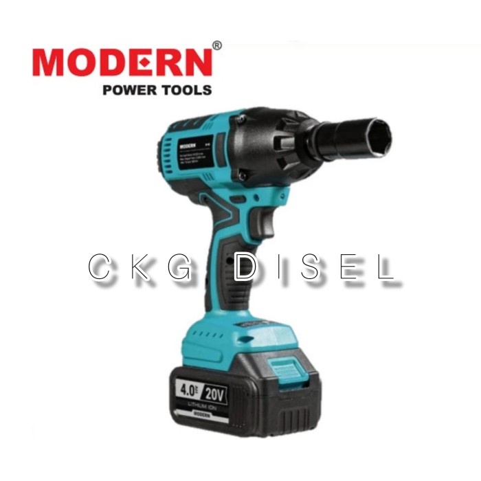 Mesin Bor Impact Wrench Cordless Pembuka Baut Baterai