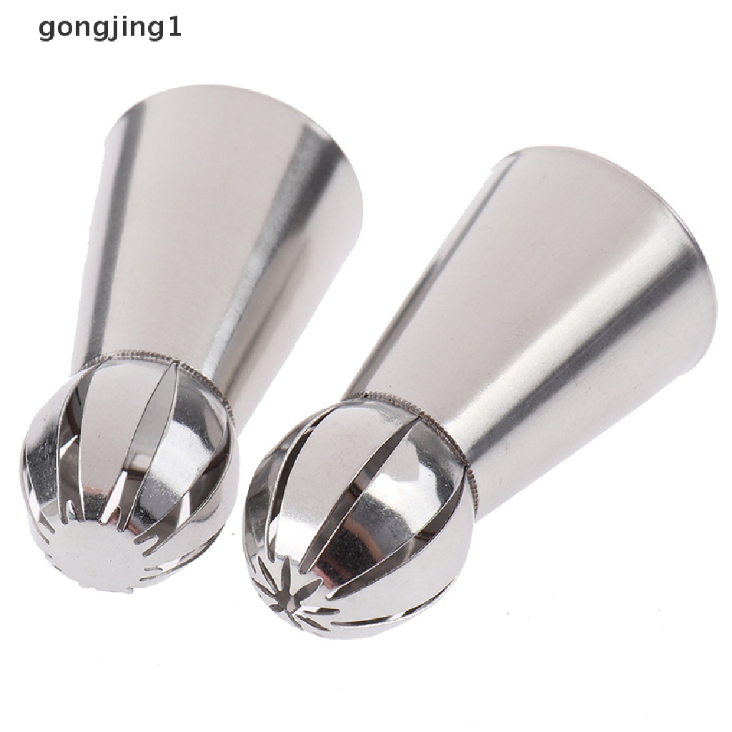 Ggg 4 * Rusia Piping Nozzle Sphere Ball Icing Kembang Gula Pastry Tip Diy Cupcake ID