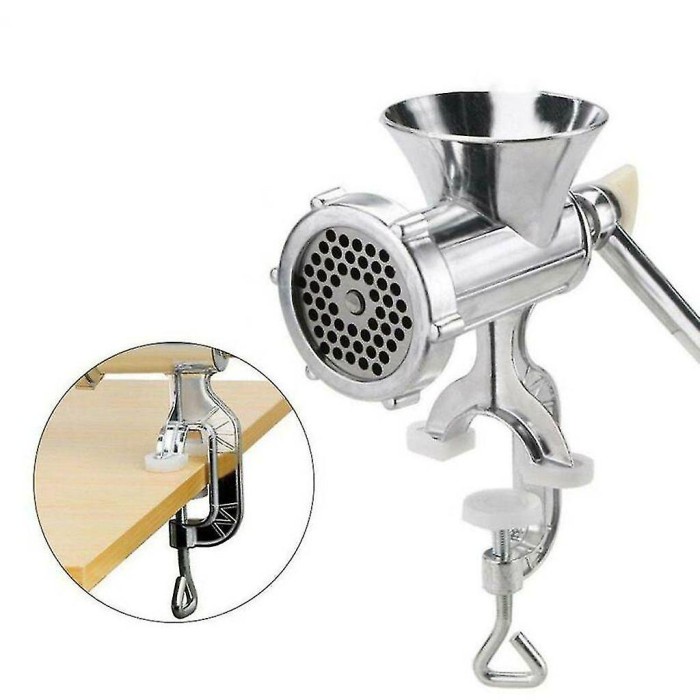 Mesin Penggiling Giling Daging Jepit Meja Meat Grinder Mincer No 10