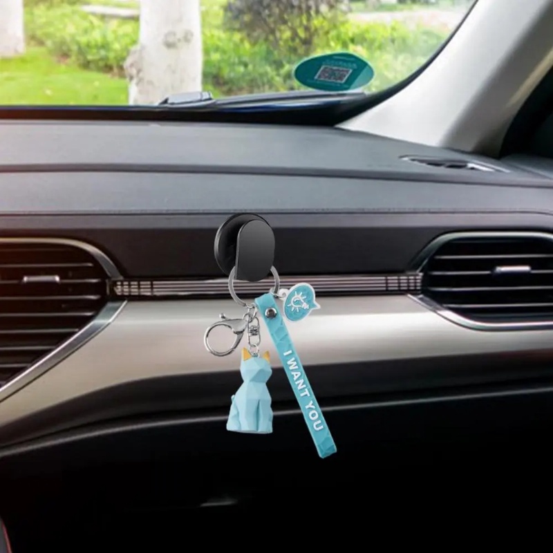 Portable Car Self Adhesive Hidden Mini Plastic Hook/Rak Gantung Kunci Hemat Ruang Otomotif/Kait Penyimpanan Serba Serbi Internal Kendaraan