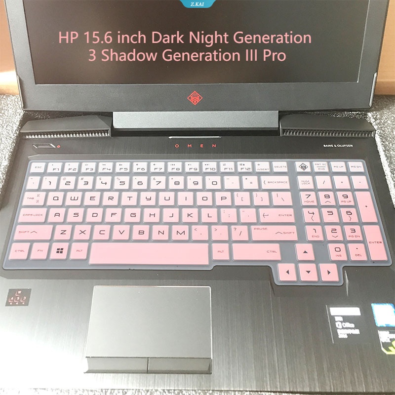 Keyboard Laptop Full Coverage HP 15.6 Inch Gelap Malam Generasi3 Shadow Generation III Pro Tahan Lembab High Quality Film Pelindung [ZK]