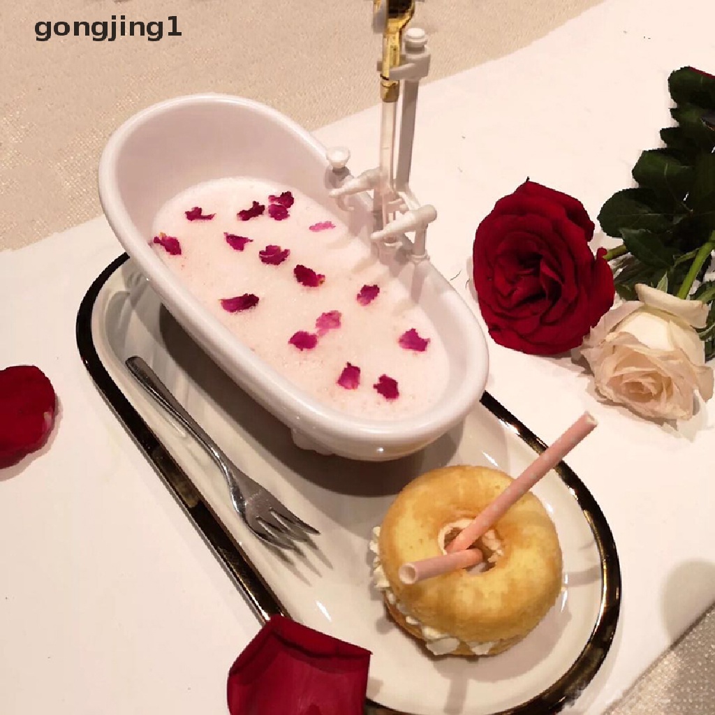 Ggg Peralatan Makan Kreatif Cangkir Minuman Milkshake Cold Drink Dish White Bathtub ID