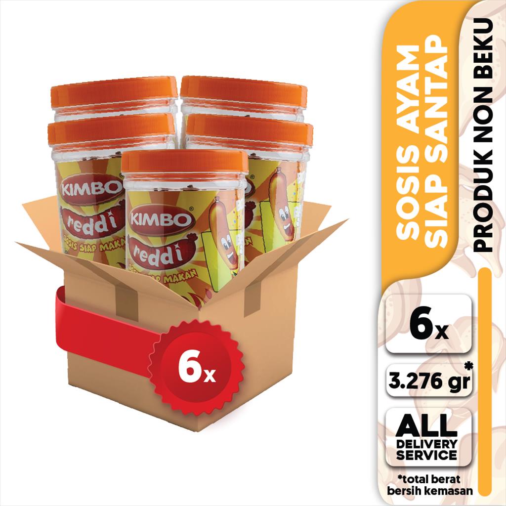 

KIMBO Reddi Sosis Ayam Rasa Iga Bakar Toples Box