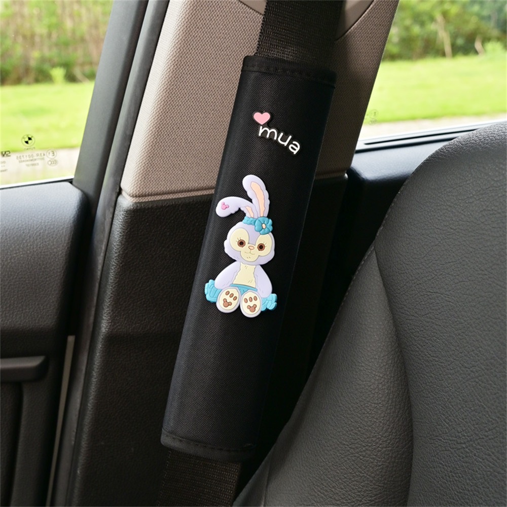 1 Pc Kartun Es Sutra Mobil Bahu Safety Belt Cover Musim Panas Ventilate Universal Interior Diperpanjang Safety Belt Protector