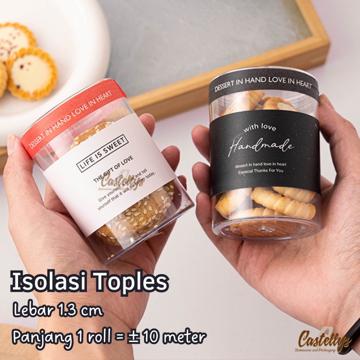 Selotip Tape ISS Isolasi Toples Kue Kering Hampers Cookies