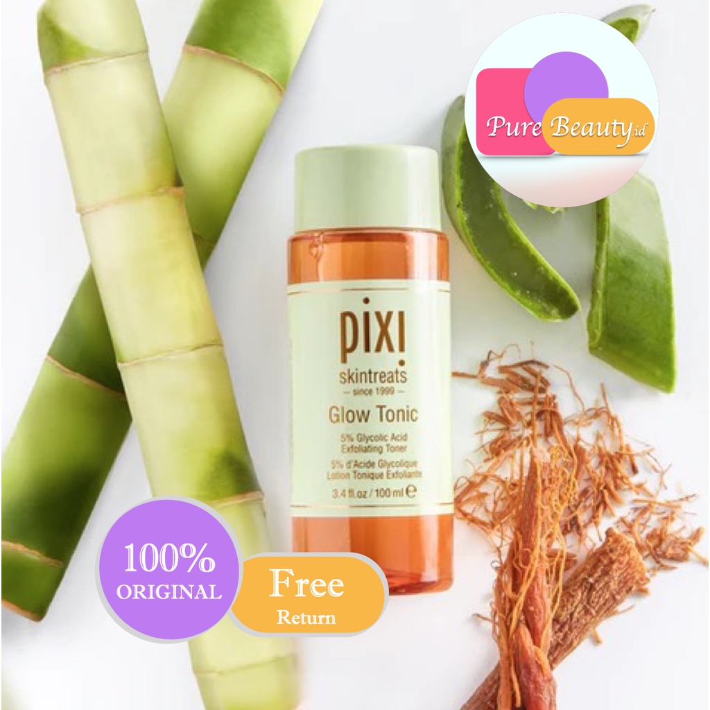 PIXI Glow Glycolic Tonic Toner 100ml  Mencerahkan Mulus Mencegah