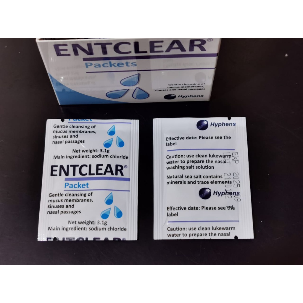 Entclear sachet packets original / powder / packet / garam pencuci hidung