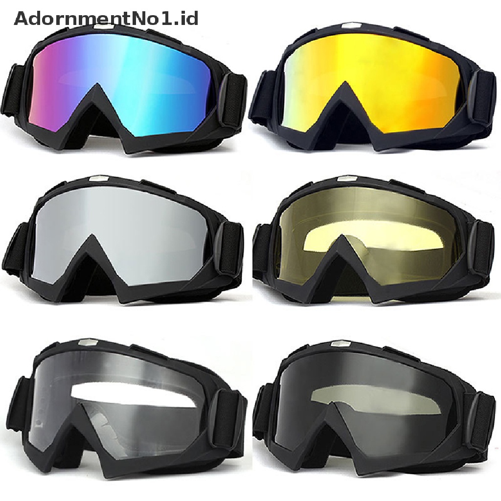 [AdornmentNo1] Kacamata Tactical 3lensa Windproof Dustproof Shoog Motocross Motor Kacamata Gunung Perlindungan CS Aman [ID]