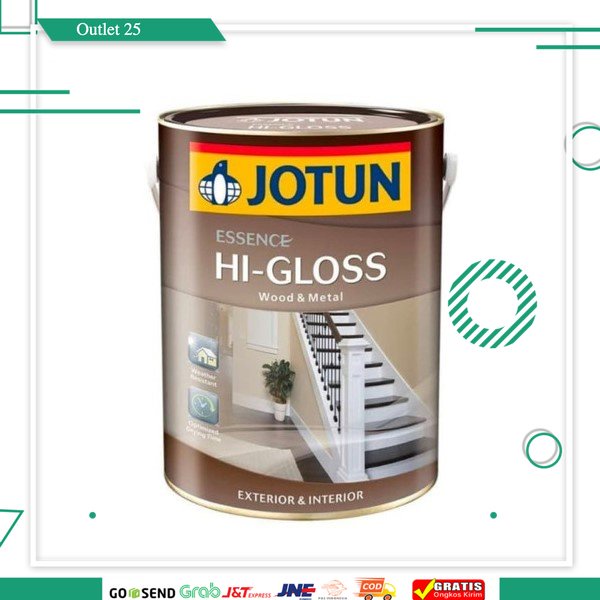 CAT MINYAK KAYU & BESI JOTUN ESSENCE HI-GLOSS (WARNA HITAM/PUTIH)