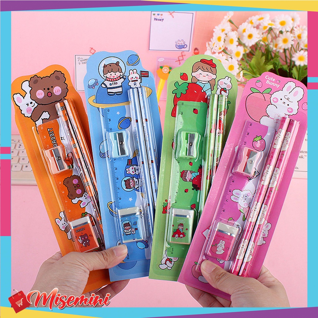 

Ⓜ️Ⓜ️️Set Alat Tulis Sekolah Paket Mini Stationary Alat Tulis 5 in 1