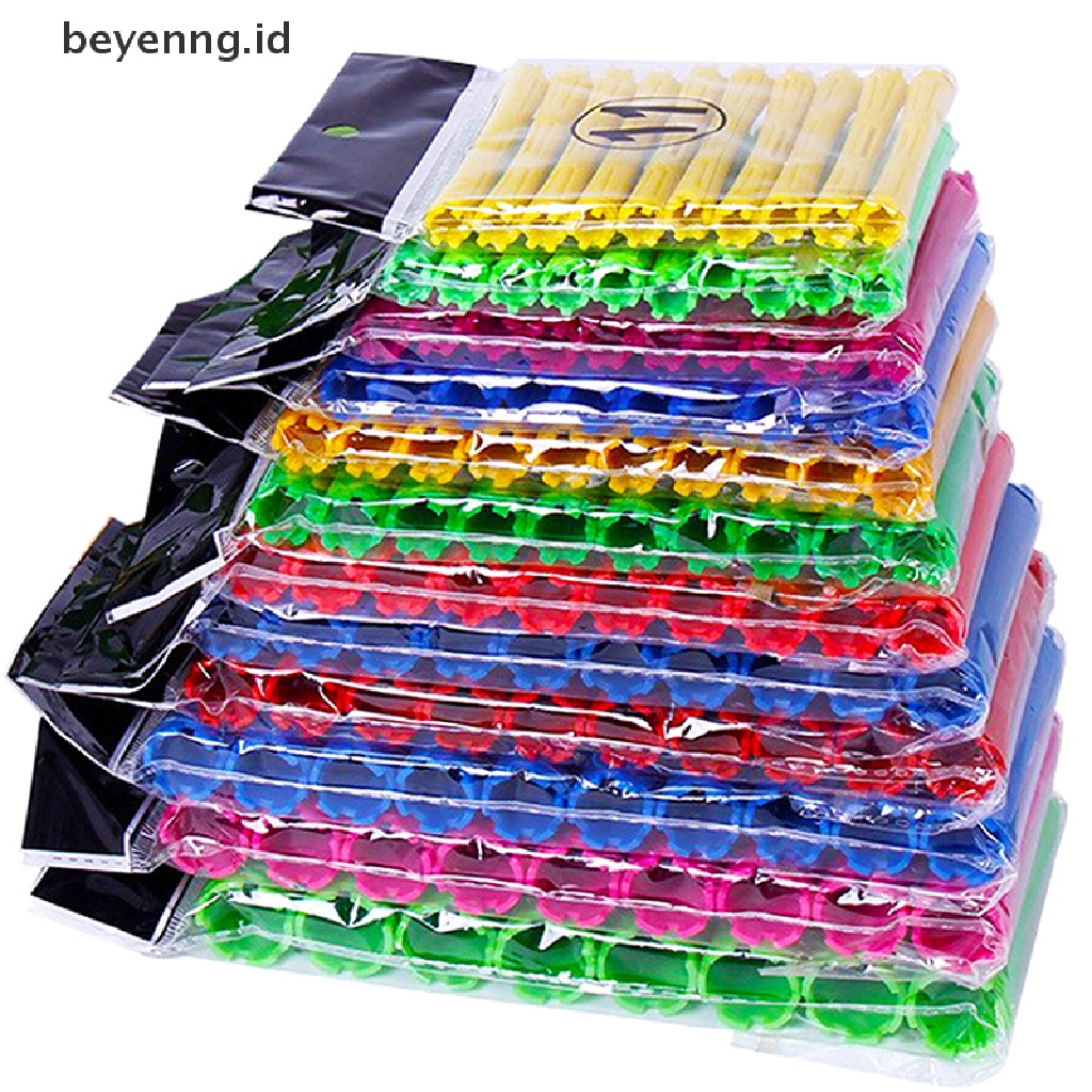 Beyen 1Set 11ukuran Batang Perm Rambut Kit Cold Permanent Bar Plastic Curlers Roll ID