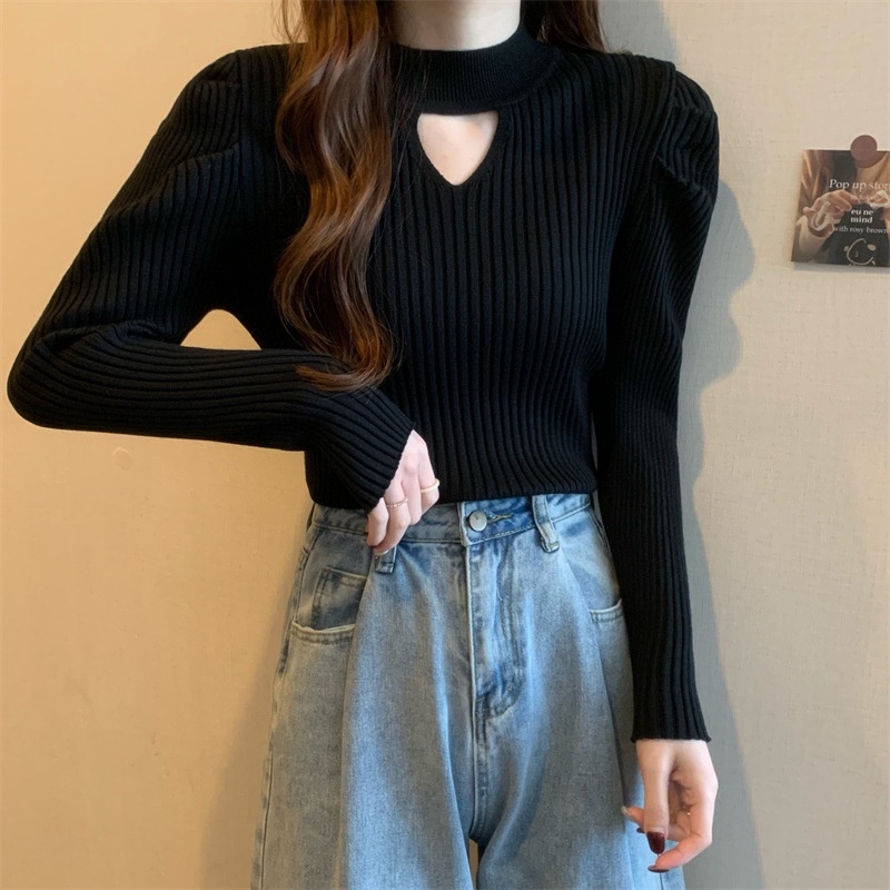 TELLY ➡️ BJ-011 Atasan Wanita Korean Style Lengan Panjang Turtleneck Rajut Import Premium