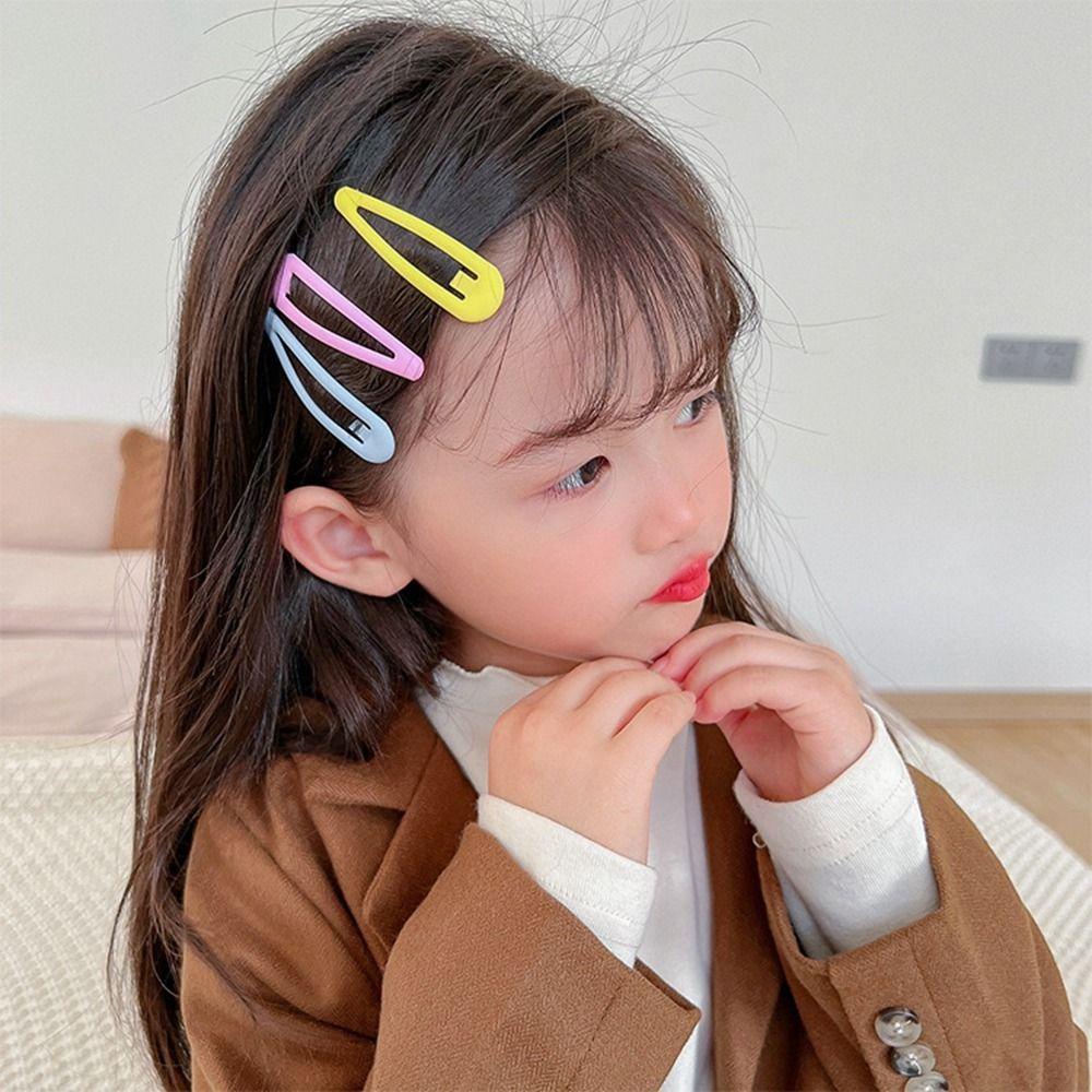 NEEDWAY Anak Jepit Rambut Set Lucu Kreatif Poni Klip Kupu-Kupu Permen Warna Bintang Logam Jepit Rambut Bintang Berujung Lima Bentuk Geometri Gadis Bayi Hair Clip