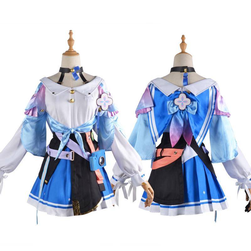 【Wetrose】Ready Stock Honkai: Star Rail March 7th Cosplay Costume Clothing Game Women's Clothing Set Wanita Kostume