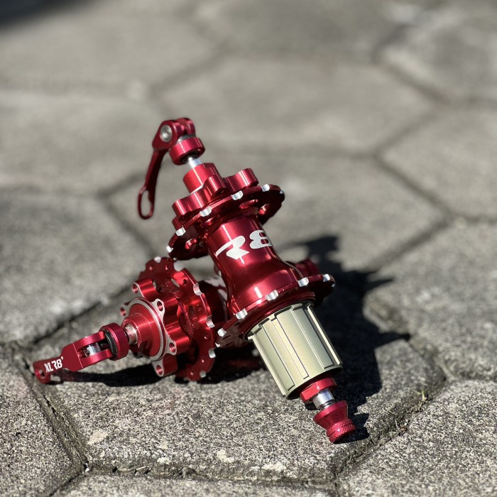 HUB 24 HOLE XLR8 DISC BRAKE 24H FREEHUB DISCBRAKE 6 BOLTS MERAH QR