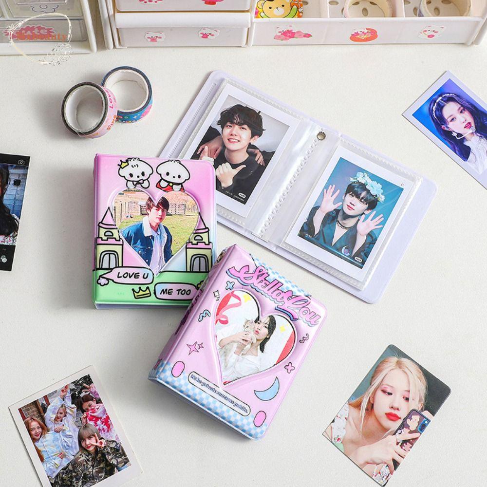 Mxbeauty Idol Cards Book Korea Kawaii Mini Album Foto Alat Tulis Siswa Polaroid Album Cards Collect Book