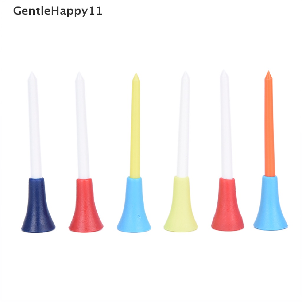 Gentlehappy 30PC Tee Golf Plastik Multi Warna 83mm Bantalan Karet Tahan Lama Top Golf Tee  Id