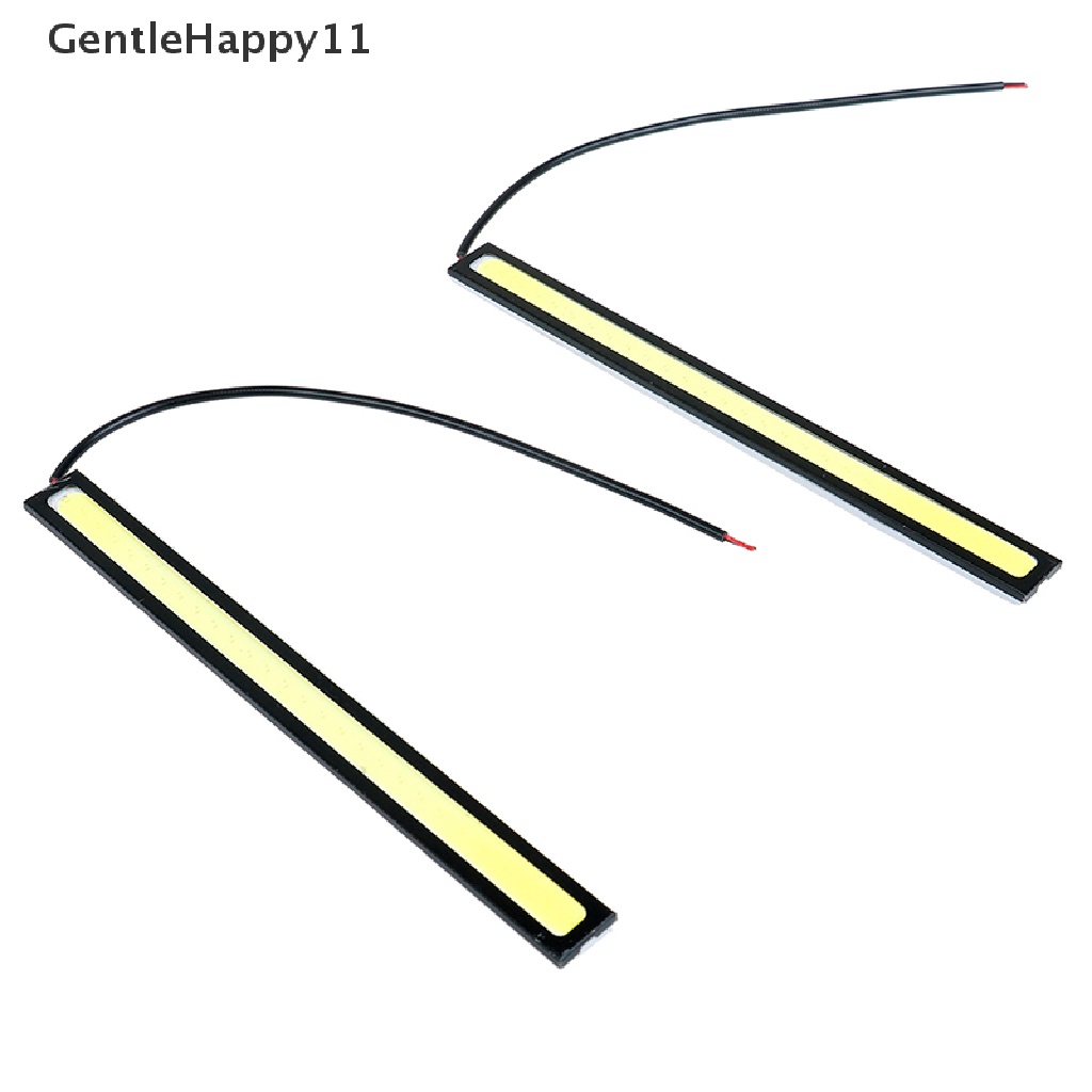 Gentlehappy 2Pcs Putih cob super Terang Mobil Tahan Air 12v Lampu led drl fog driving lamp id