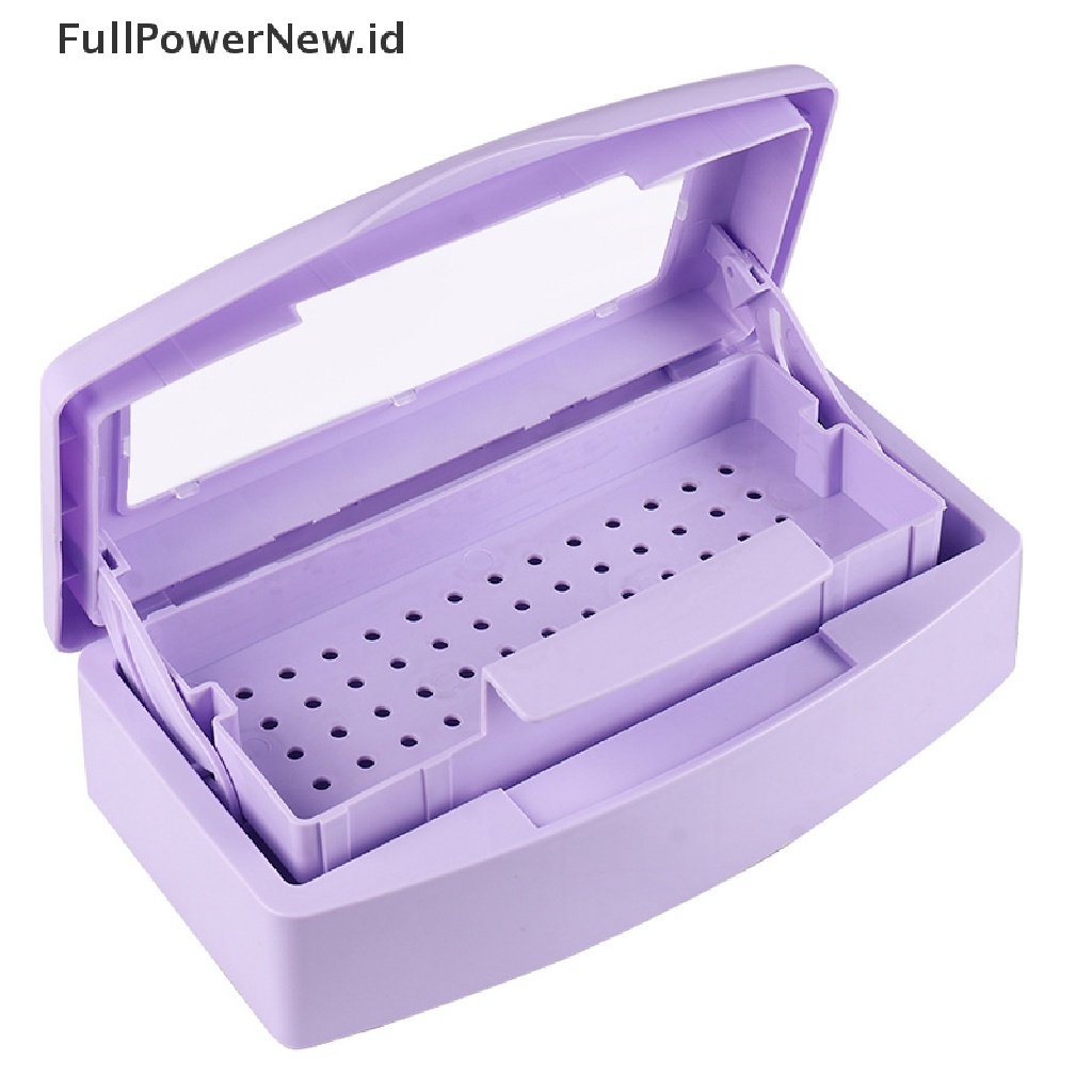 Power 1PC Tray Steril Kuku Desinfeksi Pedicure Manicure Box Nails Art Box ID