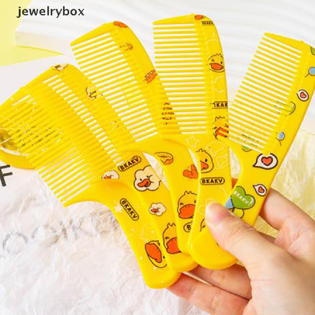 [jewelrybox] 2pcs/set Sisir Penata Rambut Anak Lucu Sisir Ekor Runcing Anti-Statis Untuk Butik Anak Perempuan