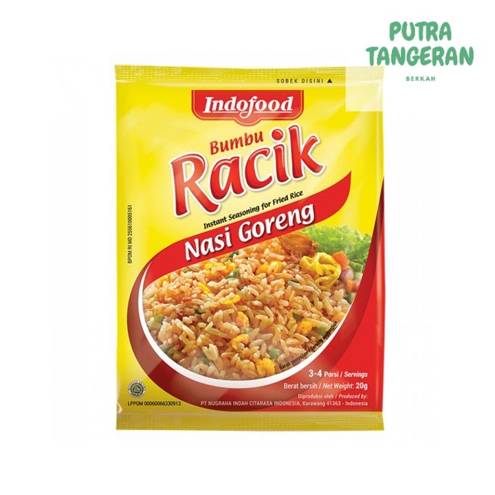 

Indofood Bumbu Racik Nasi Goreng 20 gr || Nasi Goreng Spesial Sosis || Nasi Goreng Pedas || ISI 1 SACHET (SATUAN)