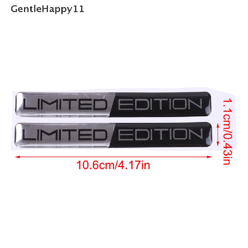 Gentlehappy 3D Stiker Mobil Limited Edition Emblem Badge Decal Case Stiker Styling Mobil id