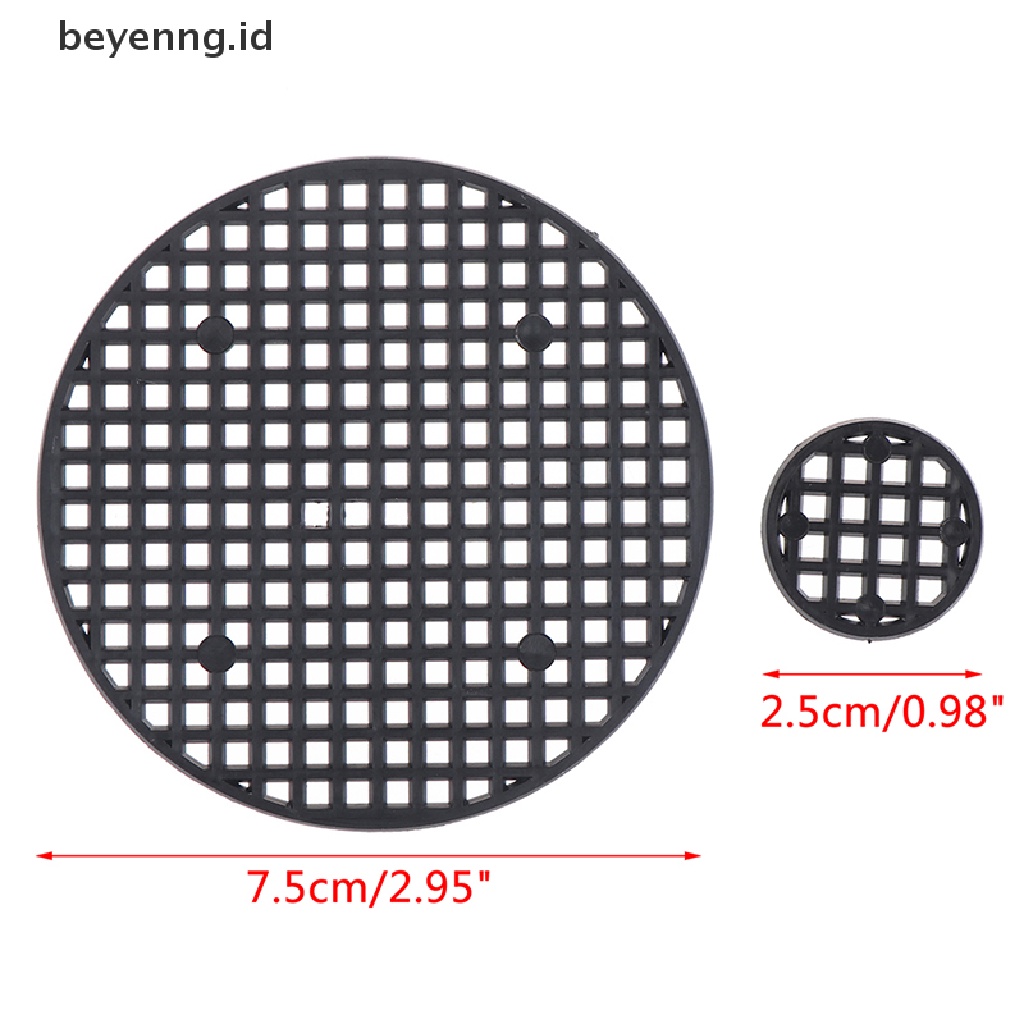 Beyen 50Pcs Pot Bunga Lubang Mesh Pad Bottom Grid Mencegah Kerontokan Tanah Bernapas Paking ID