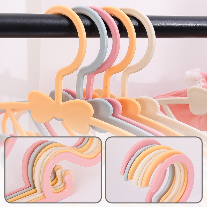 1 Pc Rumah Tangga Portable Anak Busur Gantungan Baju Plastik Anti-slip Bayi Coat Drying Rack Menebal Tahan Angin Organizer Pakaian