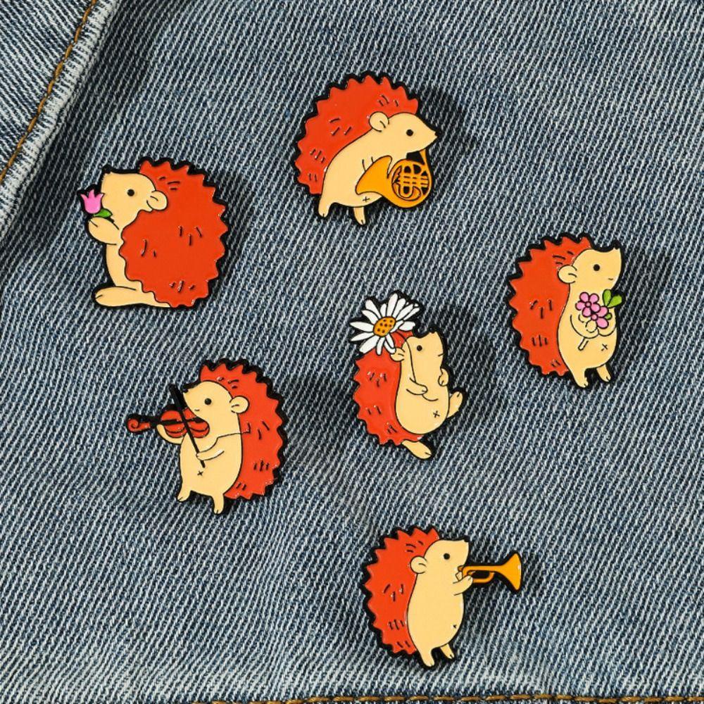 Mxbeauty Enamel Lencana Perhiasan Gadis Untuk Anak-Anak Kepribadian Paduan Tanduk Perancis Cat Kue Musisi Audience Pin