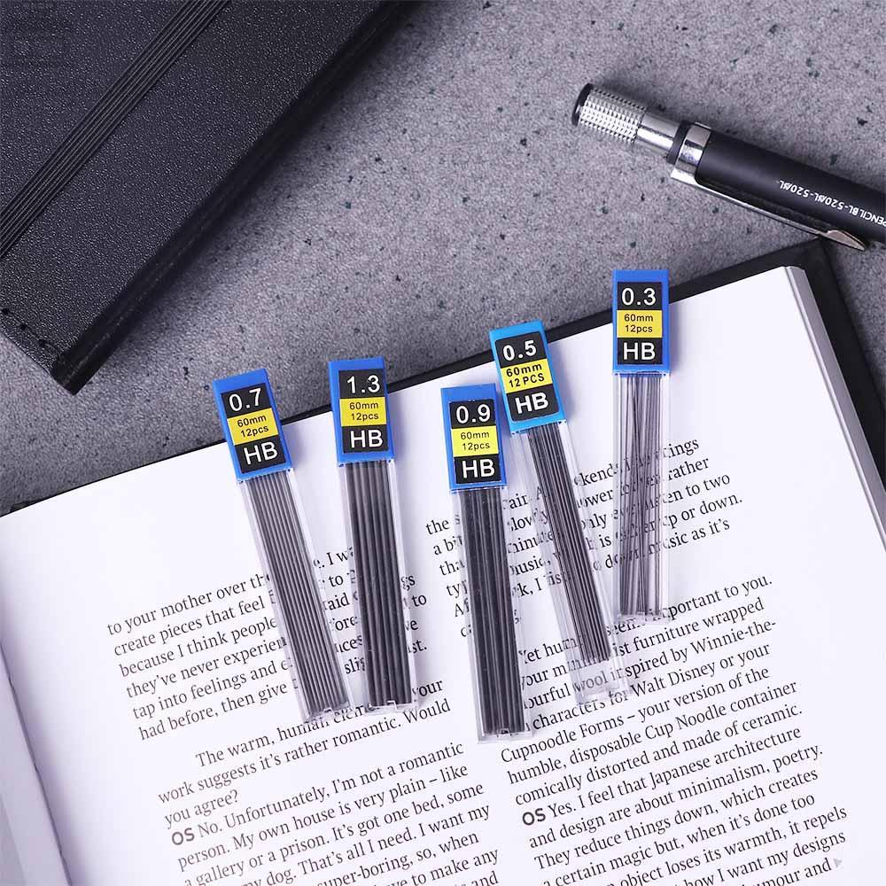 AUGUSTINA 5pcs Pencil Refill Office 5pcs/lot Drawing Art Sketching Student Mechanical Pencil HB Pencil Refills