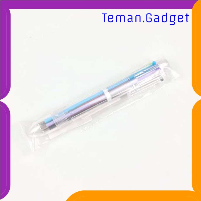 TG - ATK Pulpen 6 in 1 Pena Bolpoin Warna-Warni Multi Colored Pen