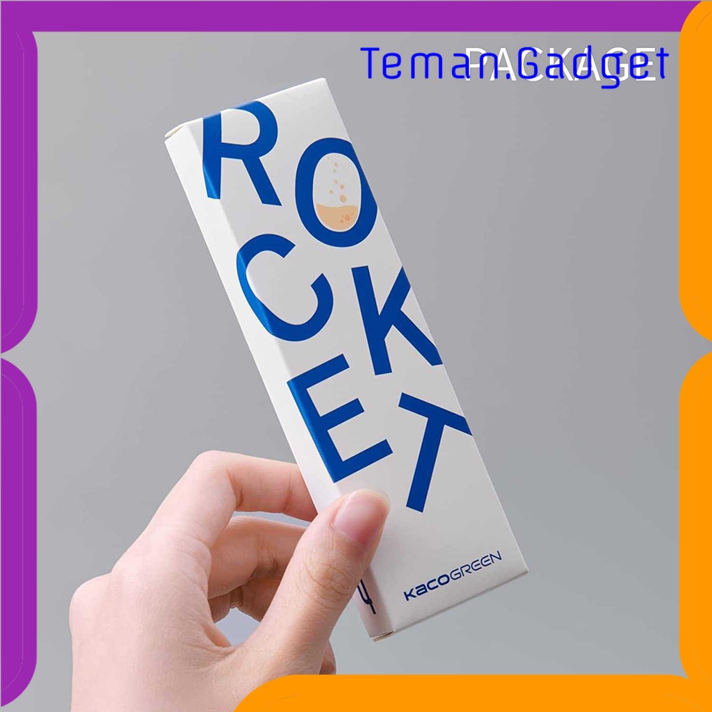 TG - ATK KACO GREEN ROCKET Pena Pulpen Gel 0.5mm Tinta Hitam 4 PCS - K1028
