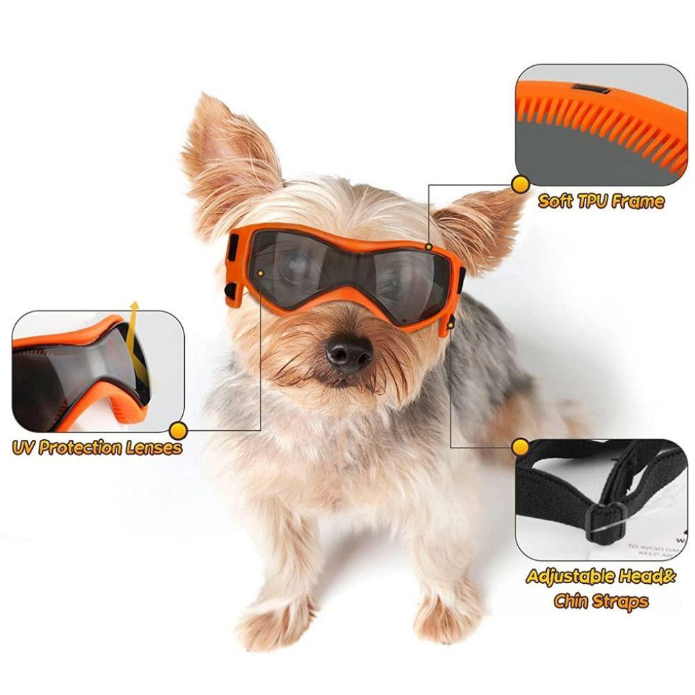 [Elegan] Kacamata Kucing Peliharaan Tahan Angin Fashion Perlindungan UV Anti-Kabut Untuk Hiking Ski Perlindungan Debu Puppy Sunglasses