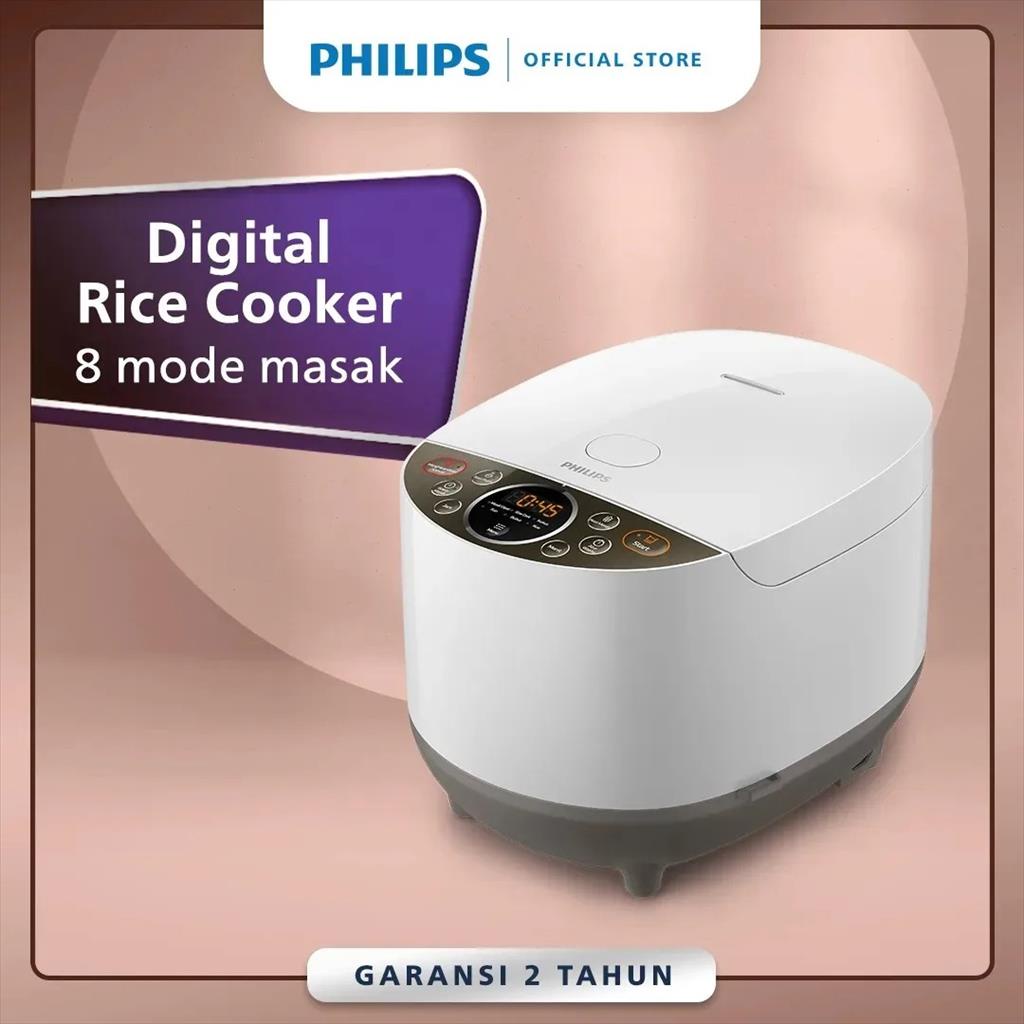 PHILIPS DIGITAL RICE COOKER HD 4515 / 4515 [ 1,8 LITER ] PUTIH