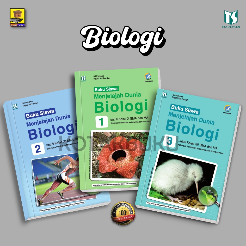 BIOLOGI SMA / BIOLOGI KELAS 10 11 12 SMA / Menjelajah Dunia Biologi SMA / K13 / BUKU SISWA / TIGA SE