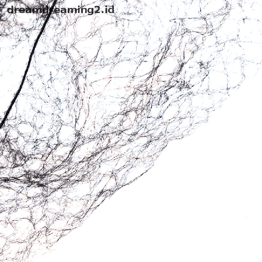 (dream) 100x Jaring Rambut Invisible Hitam Pinggiran Elastis Mesh Hairnet Stretch Hairnet Penutup//