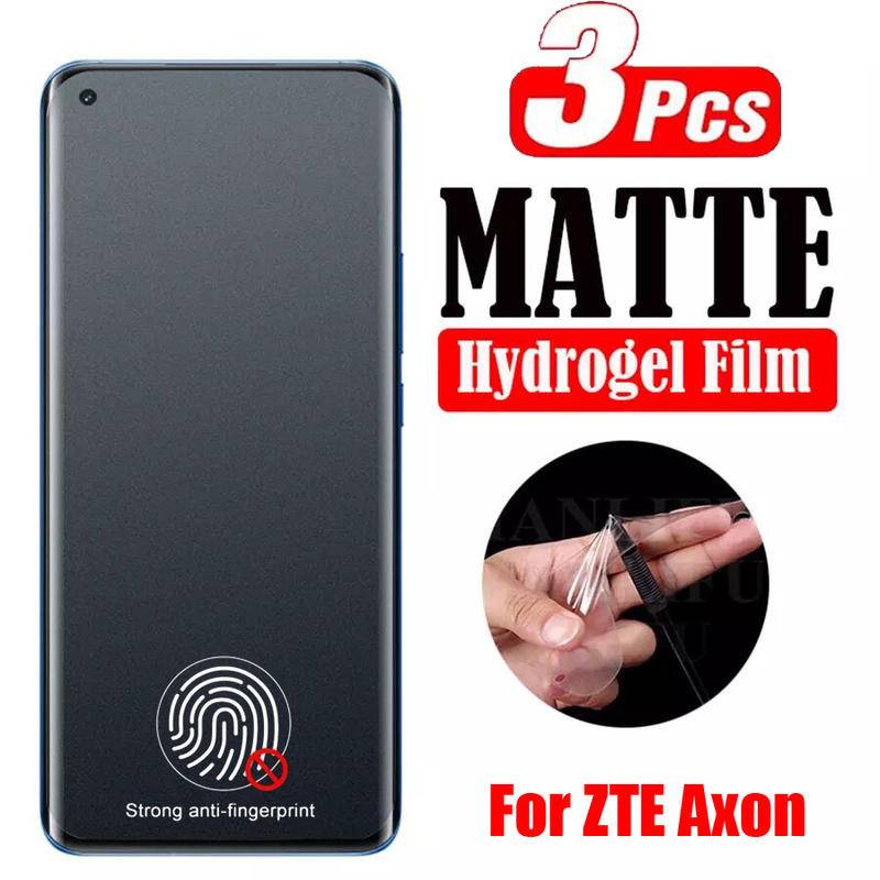 3pcs Matte Pelindung Layar Untuk ZTE Axon 11 10 Pro 40 SE Blade A72 A7S V30 V40 Pro V40s Hydrogel Film Untuk nubia Red Magic 6R Z40 Z40S Pro Z50 Voyage 40 Pro Plus Bukan Kaca