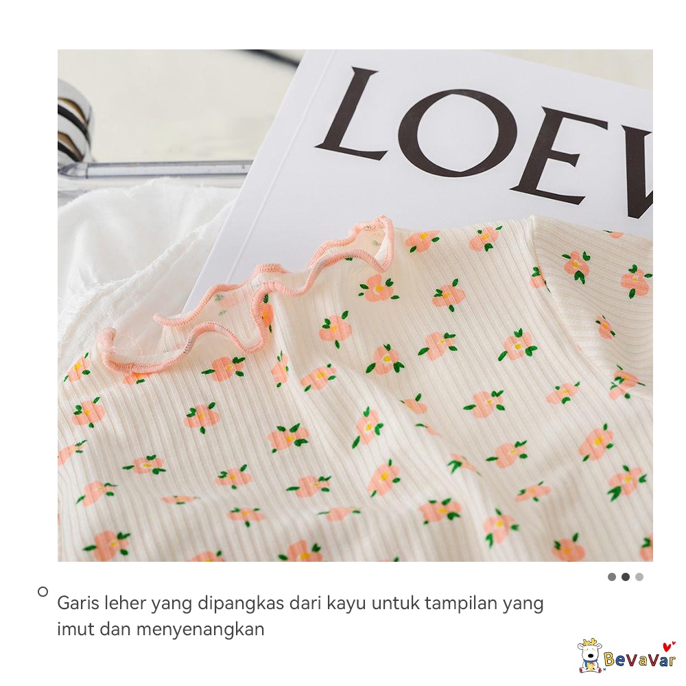 BEVAVAR Setelan Piyama Anak Perempuan Laki Laki Import/ Baju Setelan Anak