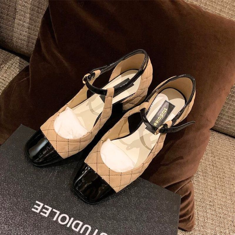 Sepatu Heels Wanita Import DASHO Slip On 24566