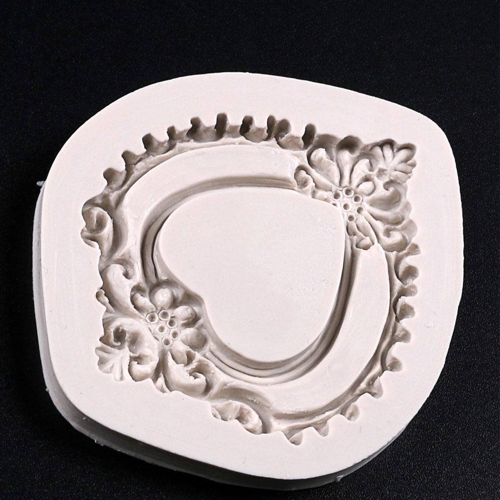 Vintage Kue Fondant Silikon Cetakan Rumah Coklat Biskuit Sugarcraft Cetakan Restoran Reusable Baking Tool Aksesori