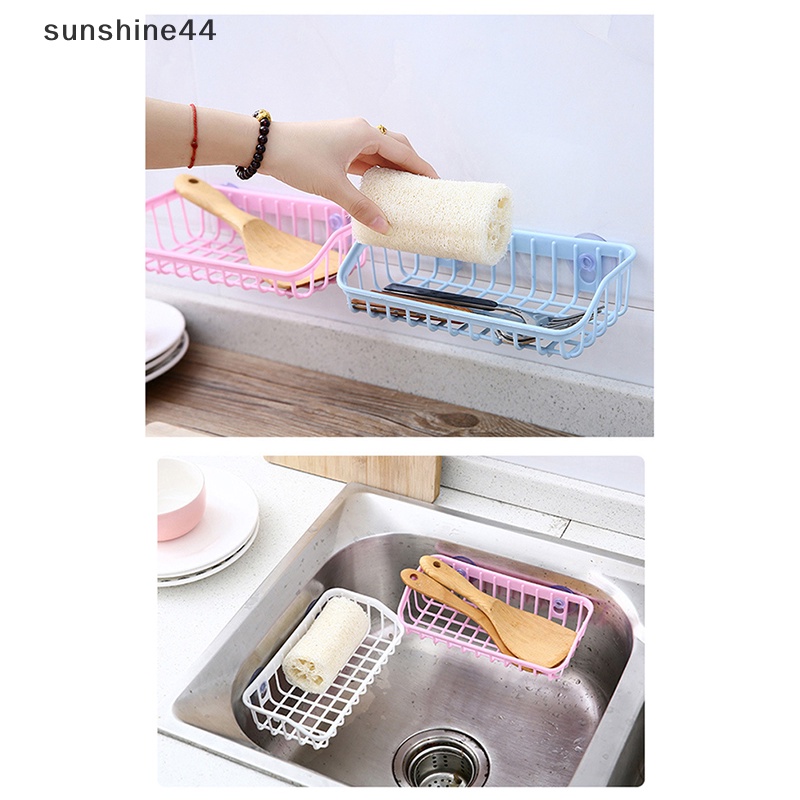 Sunshine Mencuci Multi-Fungsi Suction Cup Rak Spons Cuci Piring Rak Penyimpanan Gantung ID