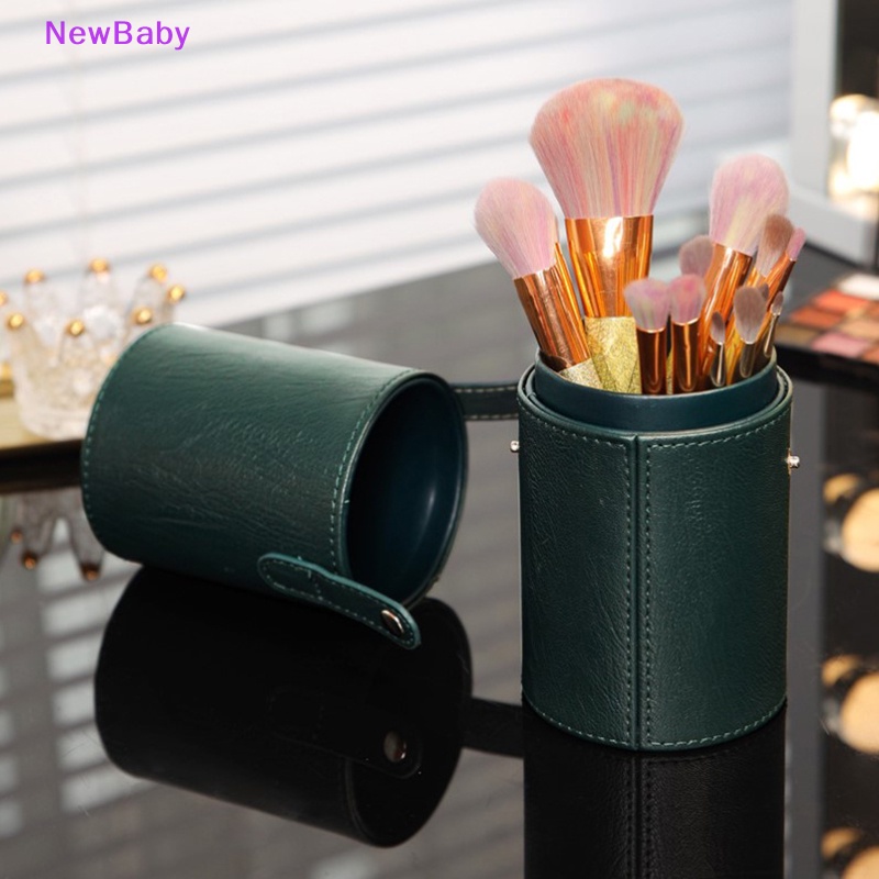 Newbaby Tempat Penyimpanan Makeup Bahan Kulit PU Kosmetik Cup Case Box Untuk Makeup Brush Pen ID