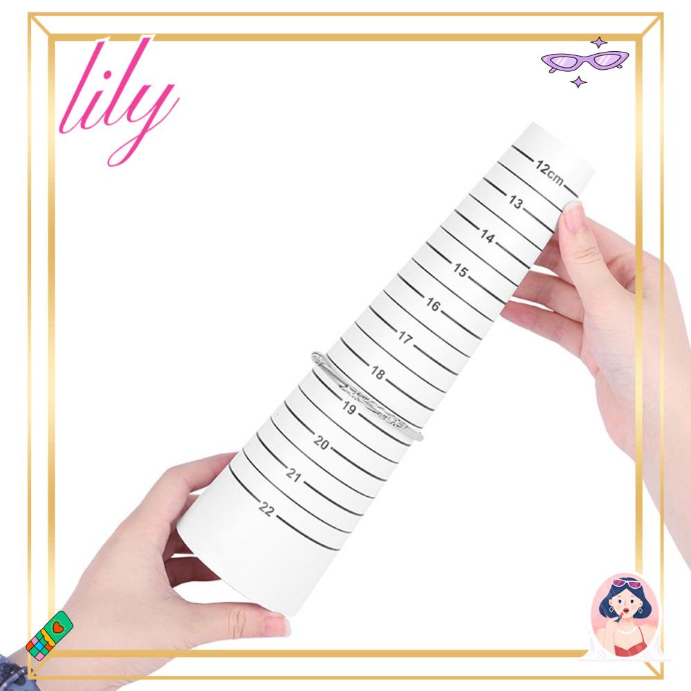 Lily 2Pcs Gelang Sizer Ukur Portable Mandrel Sizing Set Gauge Gelang Sizer