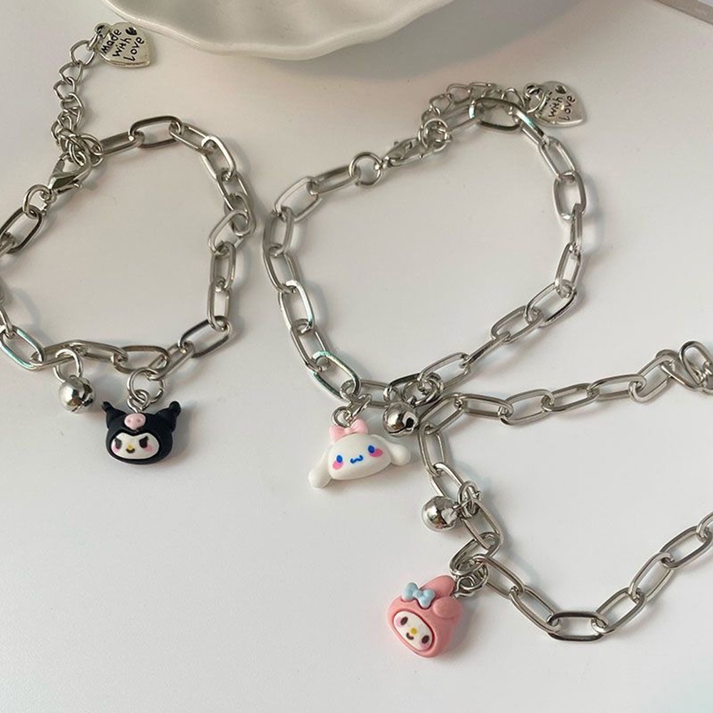 Gelang Liontin Lonceng Anjing Sanrio Cinnamoroll Pacha Untuk Hadiah Perhiasan Gelang Pacar Pasangan