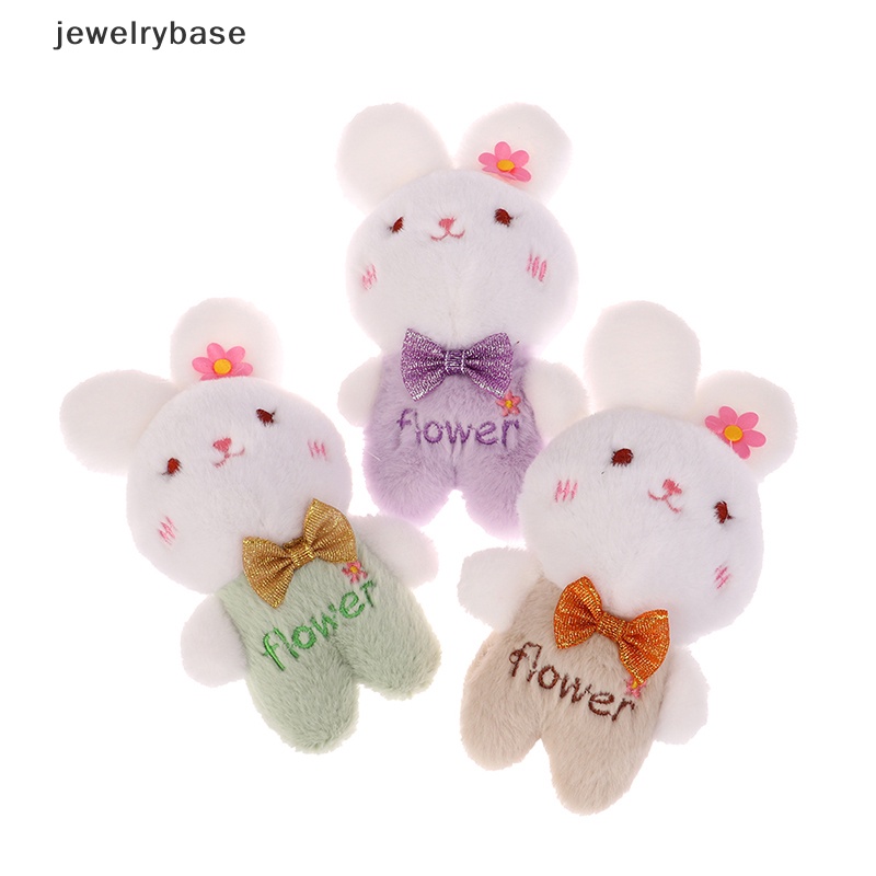 [jewelrybase] 1 Pc 15 cm Kelinci Lucu Mainan Mewah Kartun Bunny Gantungan Kunci Boneka Lembut Liontin Ransel Dekorasi Anak Hadiah Butik