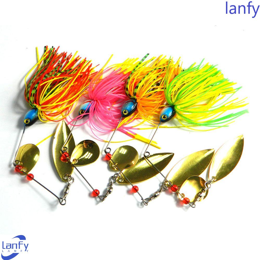 Lanfy Umpan Pancing Umpan Buatan Pencarian Cepat Spinnerbait Logam Payet Memancing Jig Spinners Spoon Jig Spinners Spoon Bait