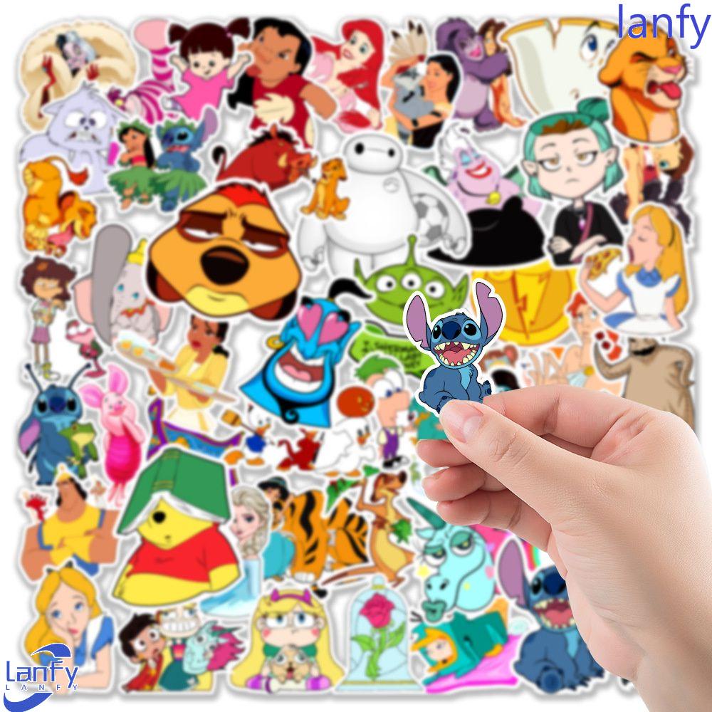 Lanfy Stiker Anime 50Pcs/Lot DIY Mainan Laptop Decals Notebook Skateboard Stiker Poster