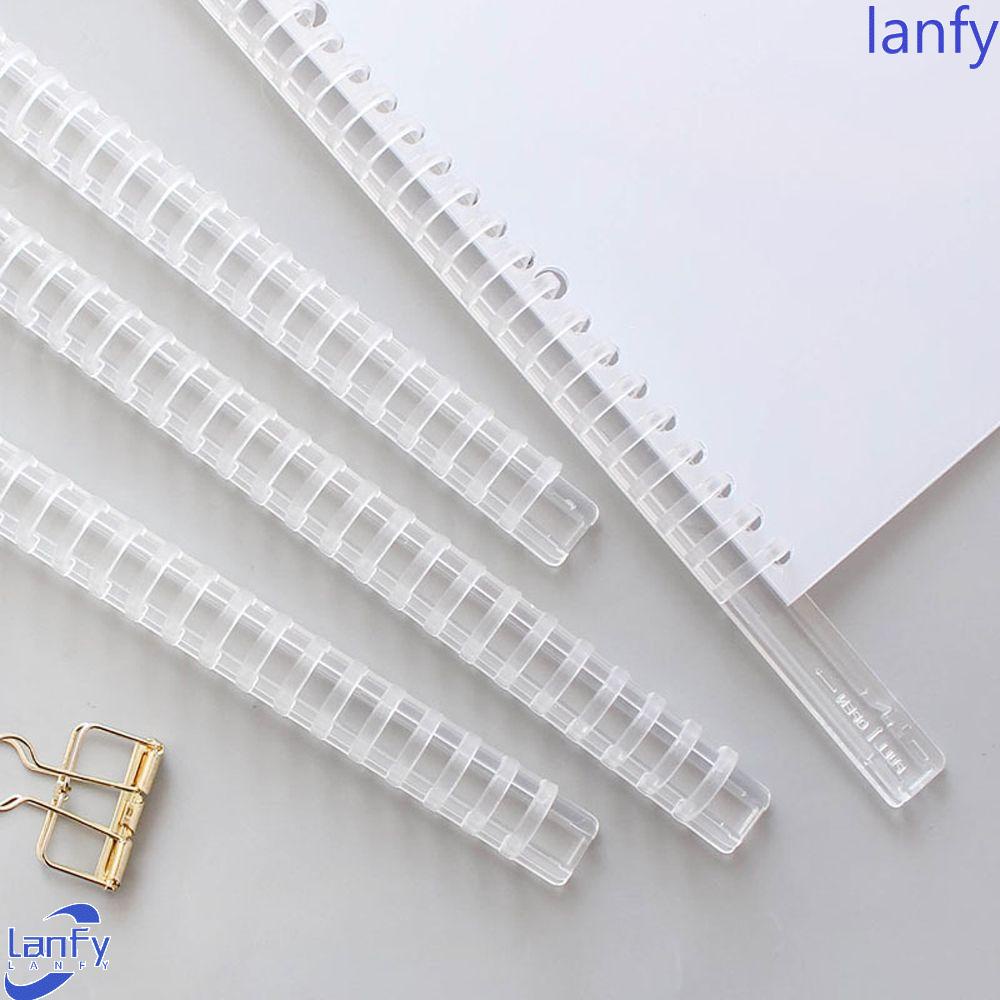 Lanfy Loose Leaf Book Binder Rings A5 B5 Transparan File Organizer Aksesori Kantor Perlengkapan Alat Tulis Sekolah Klip Koleksi Kertas Pengikat Sisir Plastik